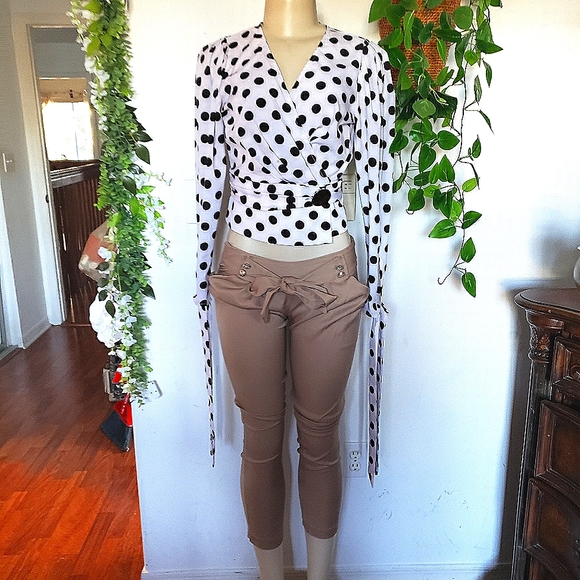 SHEin Polka Dot top & Pants Bundle